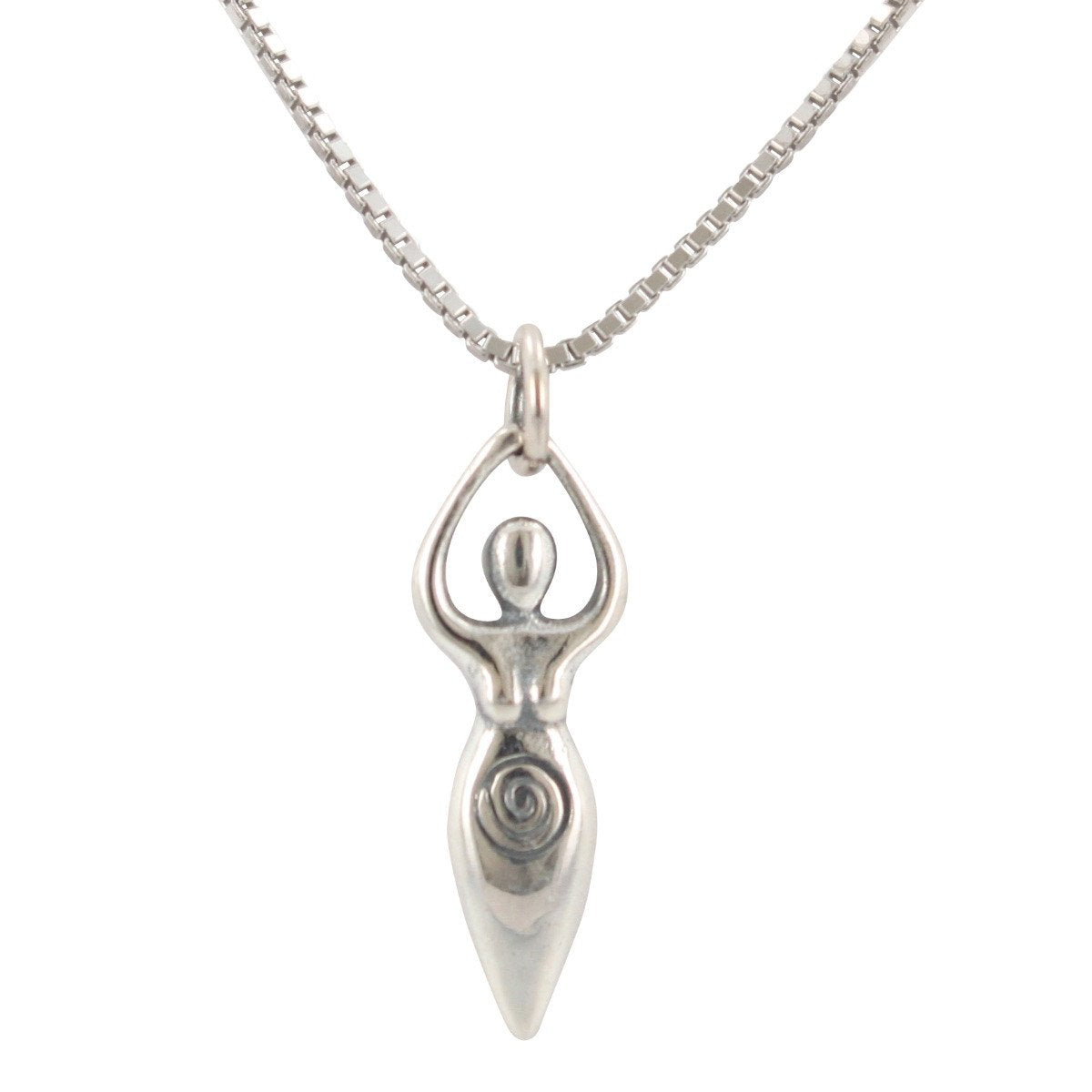 Fertility Goddess Necklace in Sterling Silver, #6601-ss – Zoe