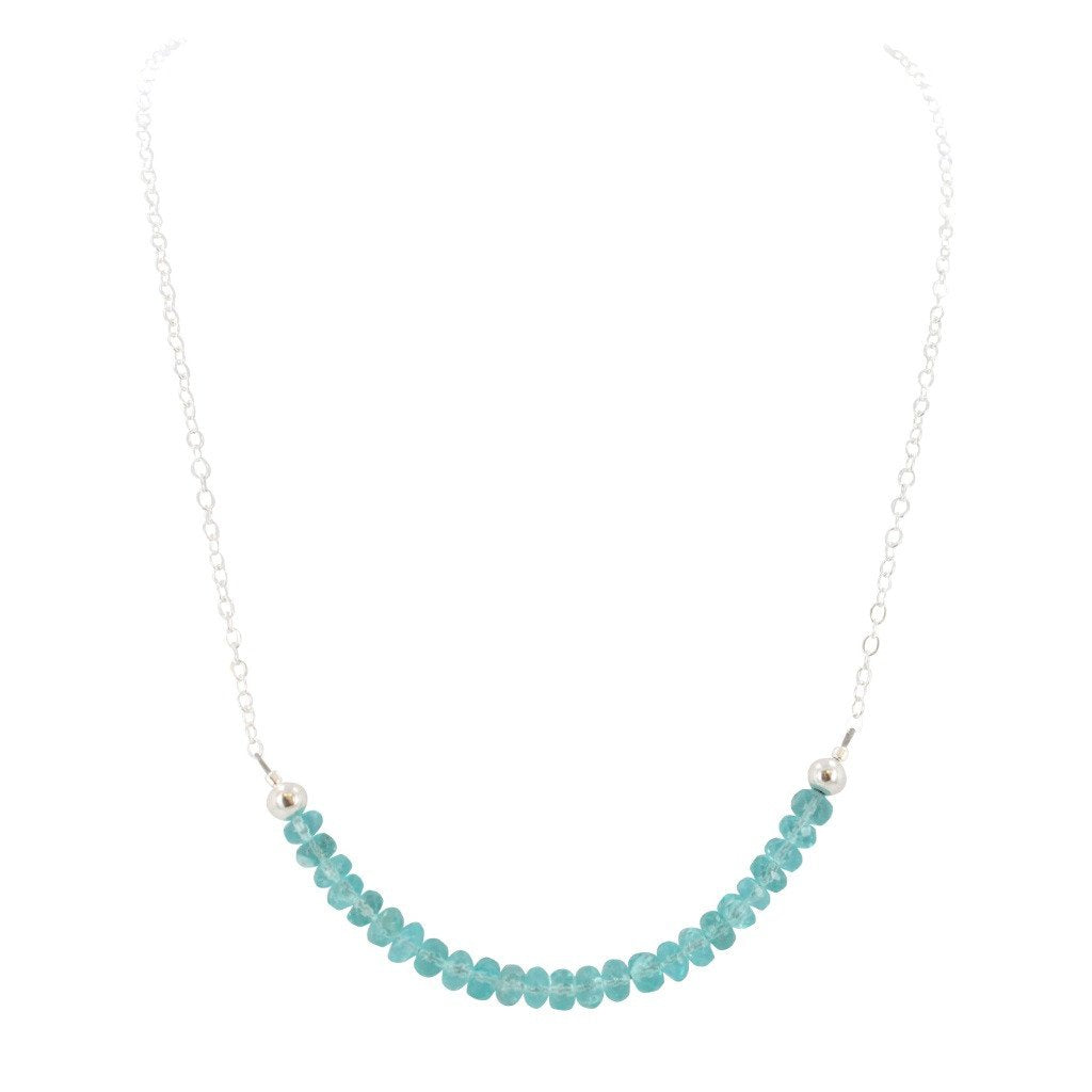 'Inspire Me' Apatite & Sterling Silver Strand Necklace, #6899-ss