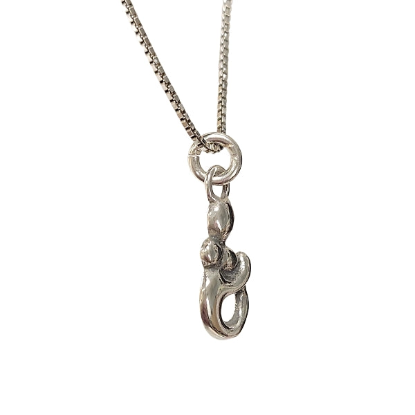 Limited Edition Mother & Child or Madonna & Baby Pendant in Sterling Silver on 18" Sterling Chain, #7408