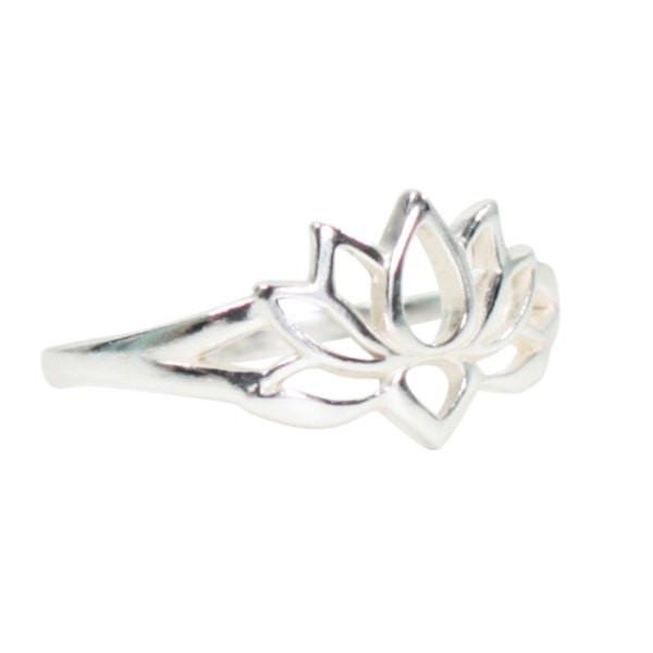 Lotus Ring in Sterling Silver, #7226-ss