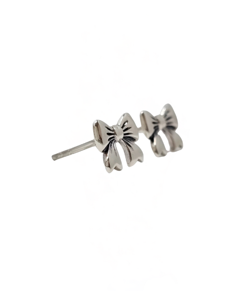 Delicate Bow Stud Earrings in Sterling Silver