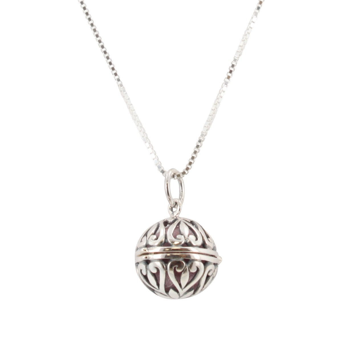 Sterling Silver Aromatherapy Diffuser Locket for Essential Oils, #6529-ss