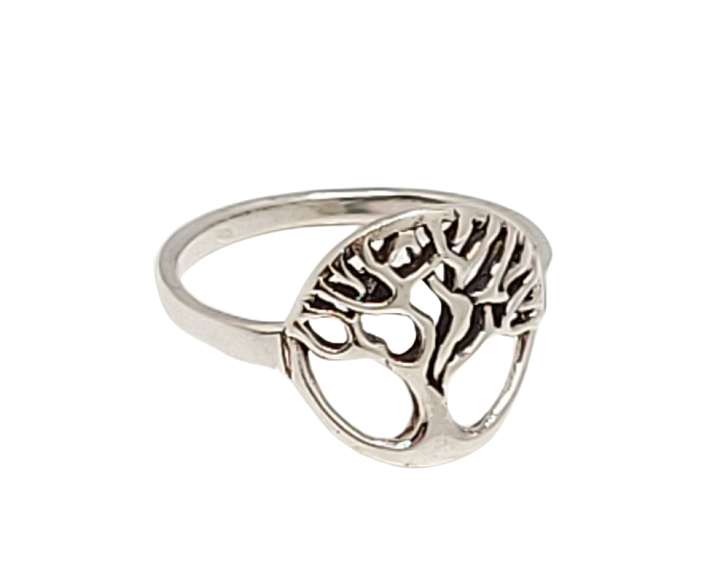 Tree of Life Ring in Sterling Silver, Cut Out Design, #R021