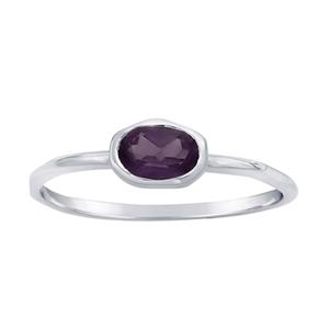 Amethyst Ring in Sterling Silver, #6392-ss