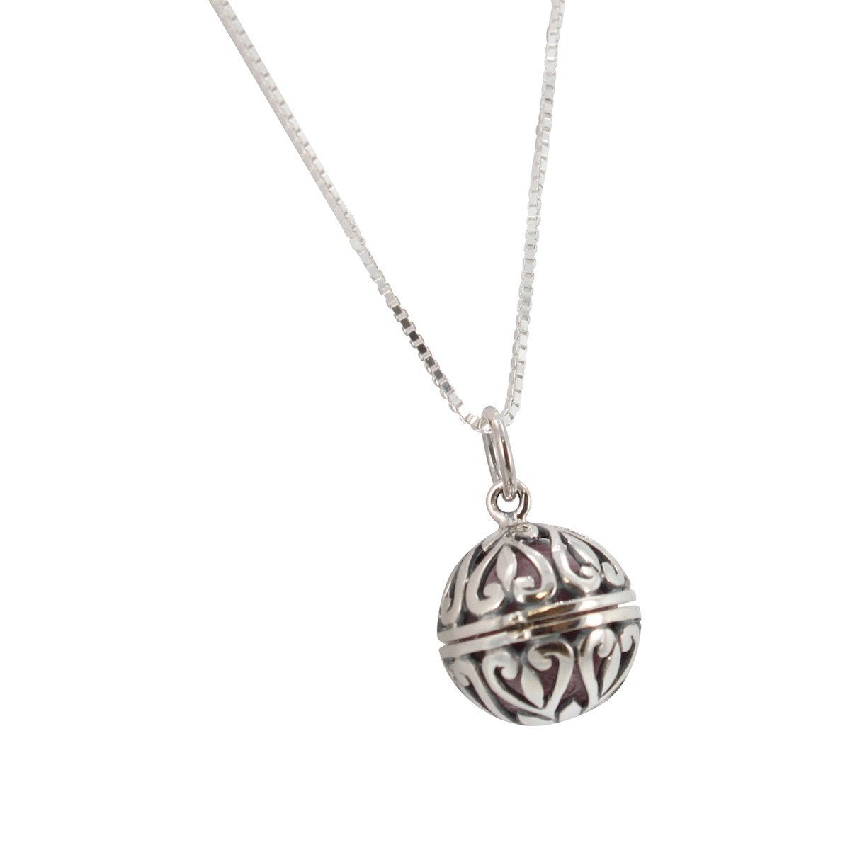 Sterling Silver Aromatherapy Diffuser Locket for Essential Oils, #6529-ss