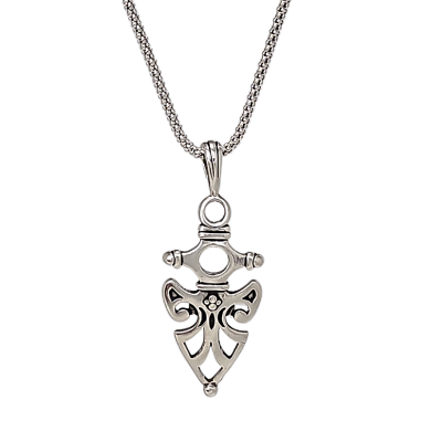 New Lengths! Celtic Arrowhead Protection Necklace in Sterling Silver 20" or 24", #8203-ss