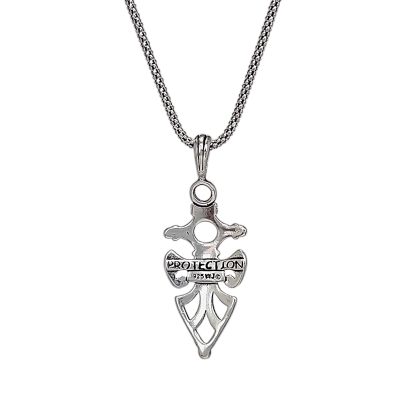 New Lengths! Celtic Arrowhead Protection Necklace in Sterling Silver 20" or 24", #8203-ss