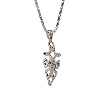 New Lengths! Celtic Arrowhead Protection Necklace in Sterling Silver 20" or 24", #8203-ss