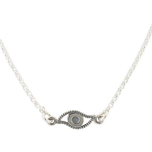 Evil Eye Necklace in Sterling Silver, #6426-ss