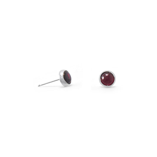 Small Gemstone Stud Earrings, Choice of Stone, #6165-ss