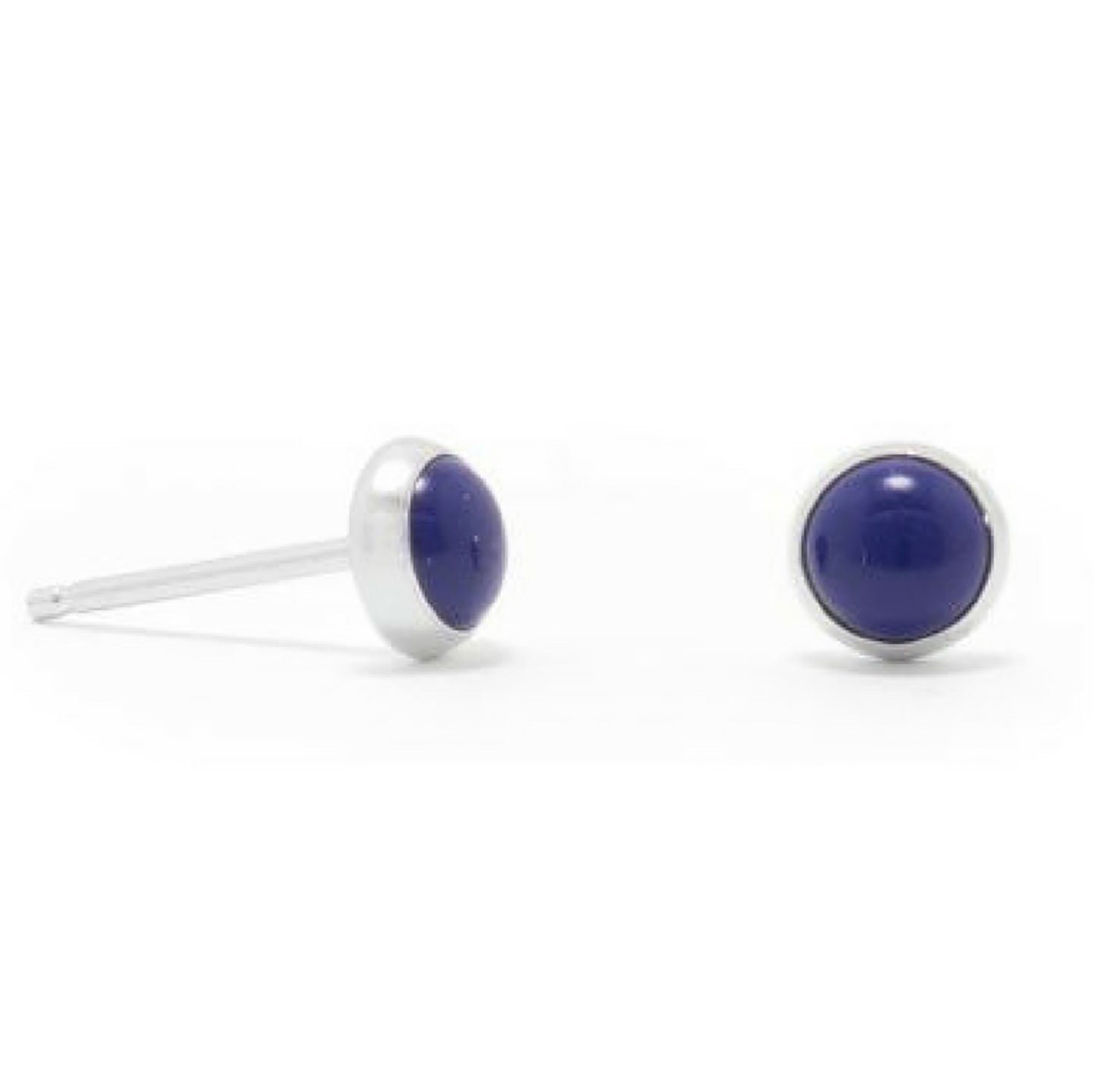 Small Gemstone Stud Earrings, Choice of Stone, #6165-ss