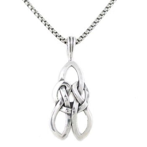 Celtic Love Knot Necklace in Sterling Silver, #8208-ss