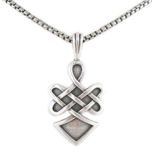 Celtic 'Warrior Spirit' Knot Necklace in Sterling Silver, #8206-ss