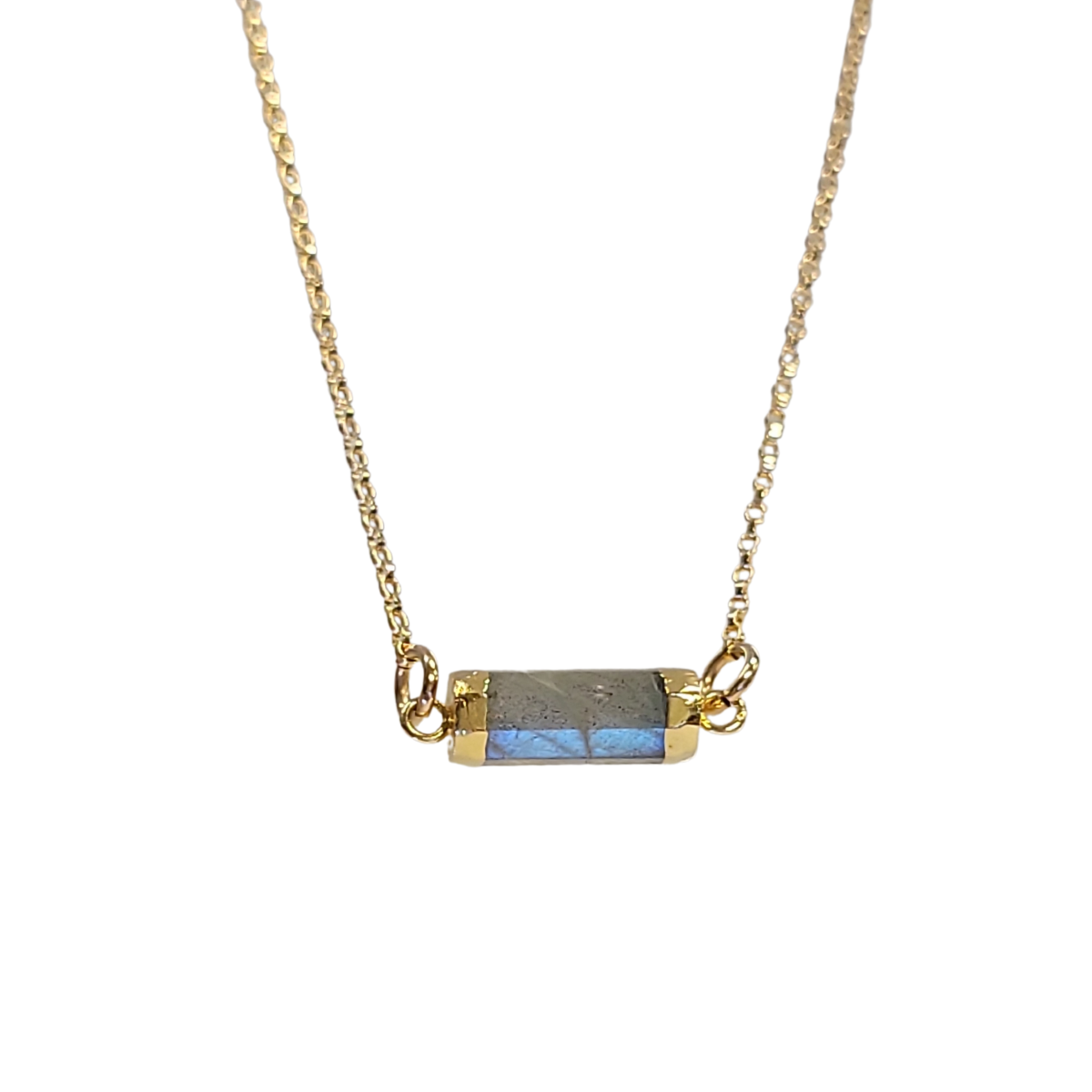 New Lower Price! Petite Gemstone Bar Necklace in Gold or Silver, #6339