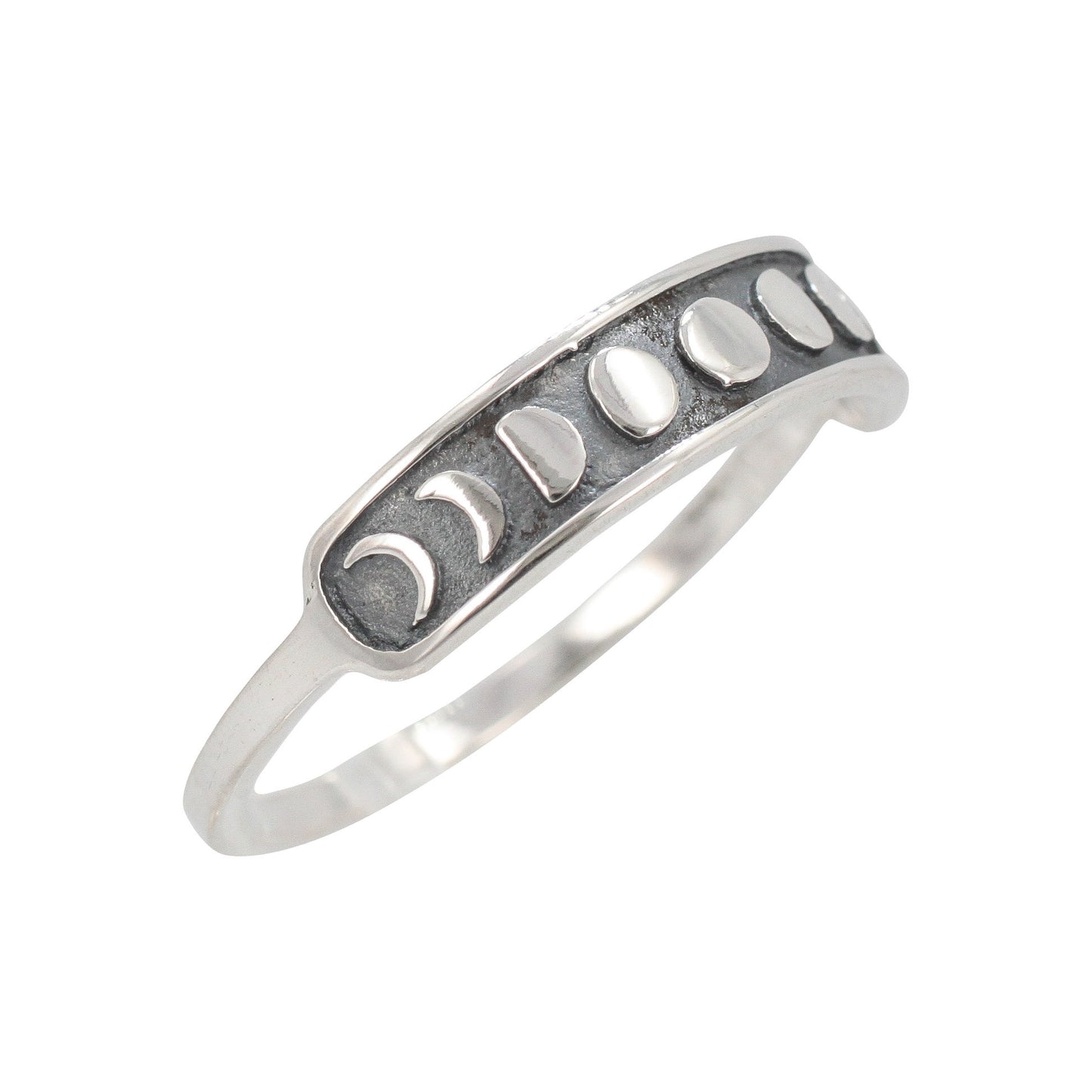 Moon Phase Ring in Sterling Silver, #6268-ss