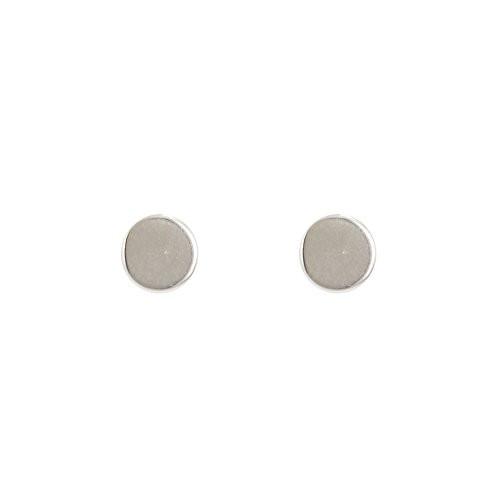 Dot Design Stud Earrings in Sterling Silver, #6294-ss