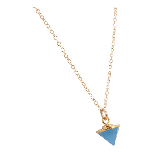 Gold Gemstone Spike Necklace, Stone Choice, #6451-yg