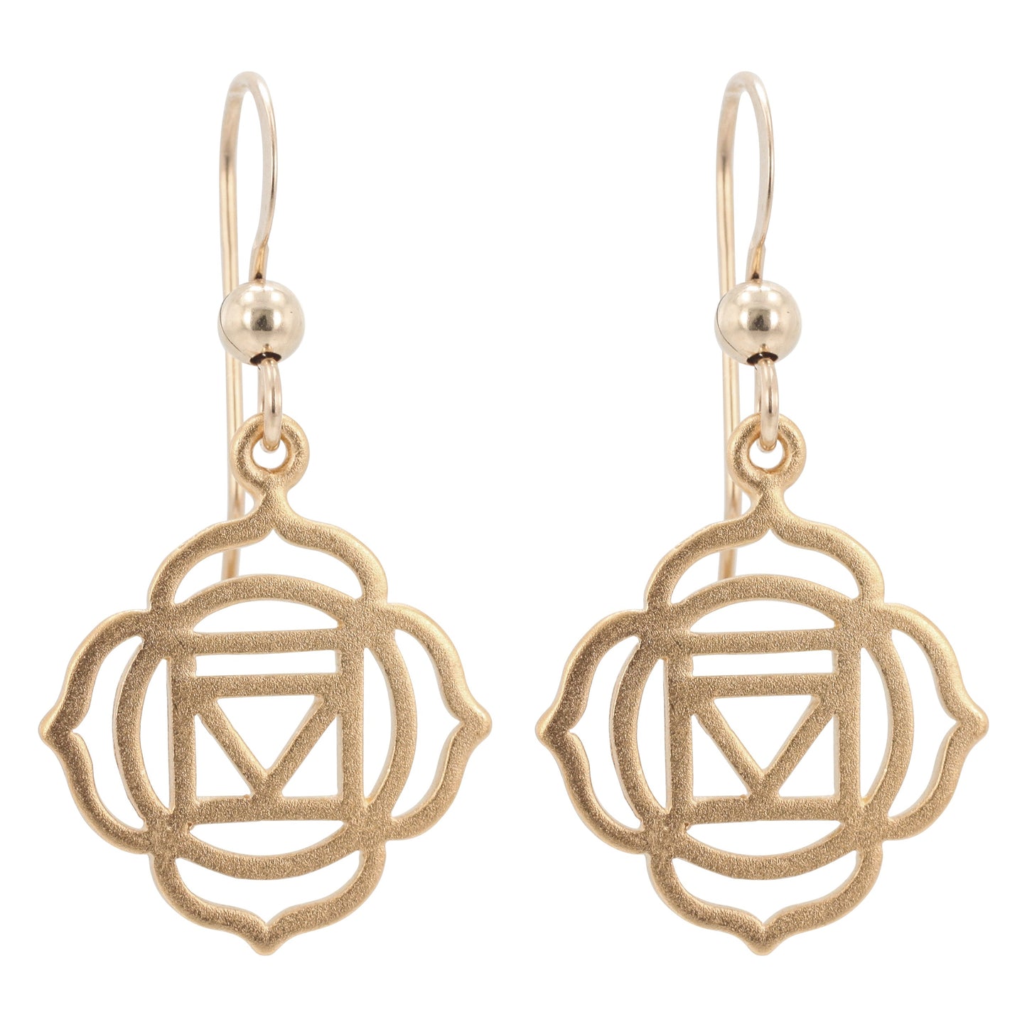 Bronze Chakra Earrings, #6289-brz