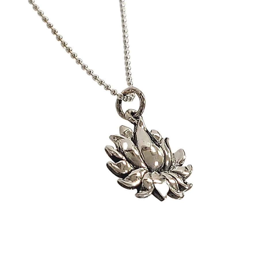 Lotus Necklace in Sterling Silver#6170-ss