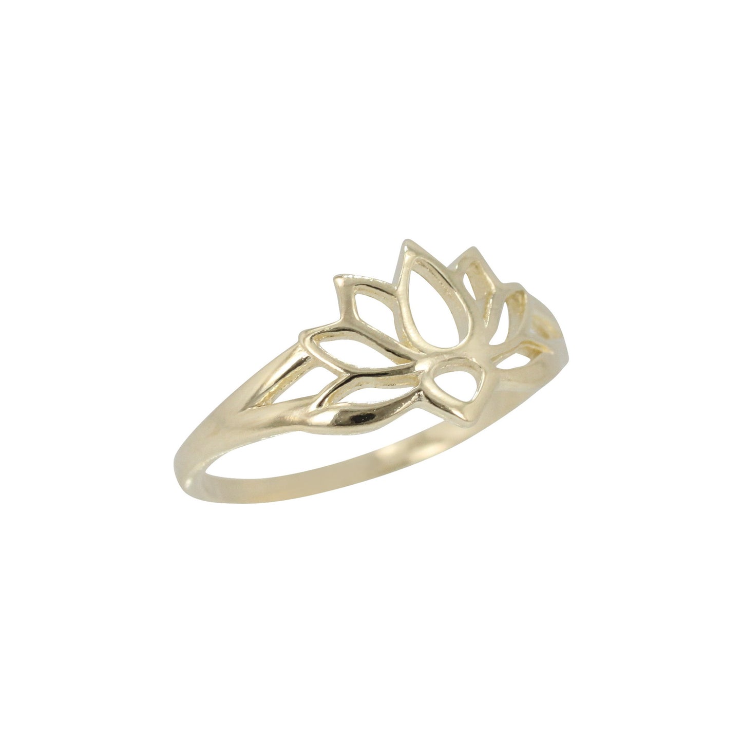 Gold Lotus Ring, #7226-yg