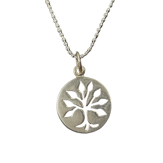 Cut Out Tree of Life Necklace in Sterling Silver, #7630