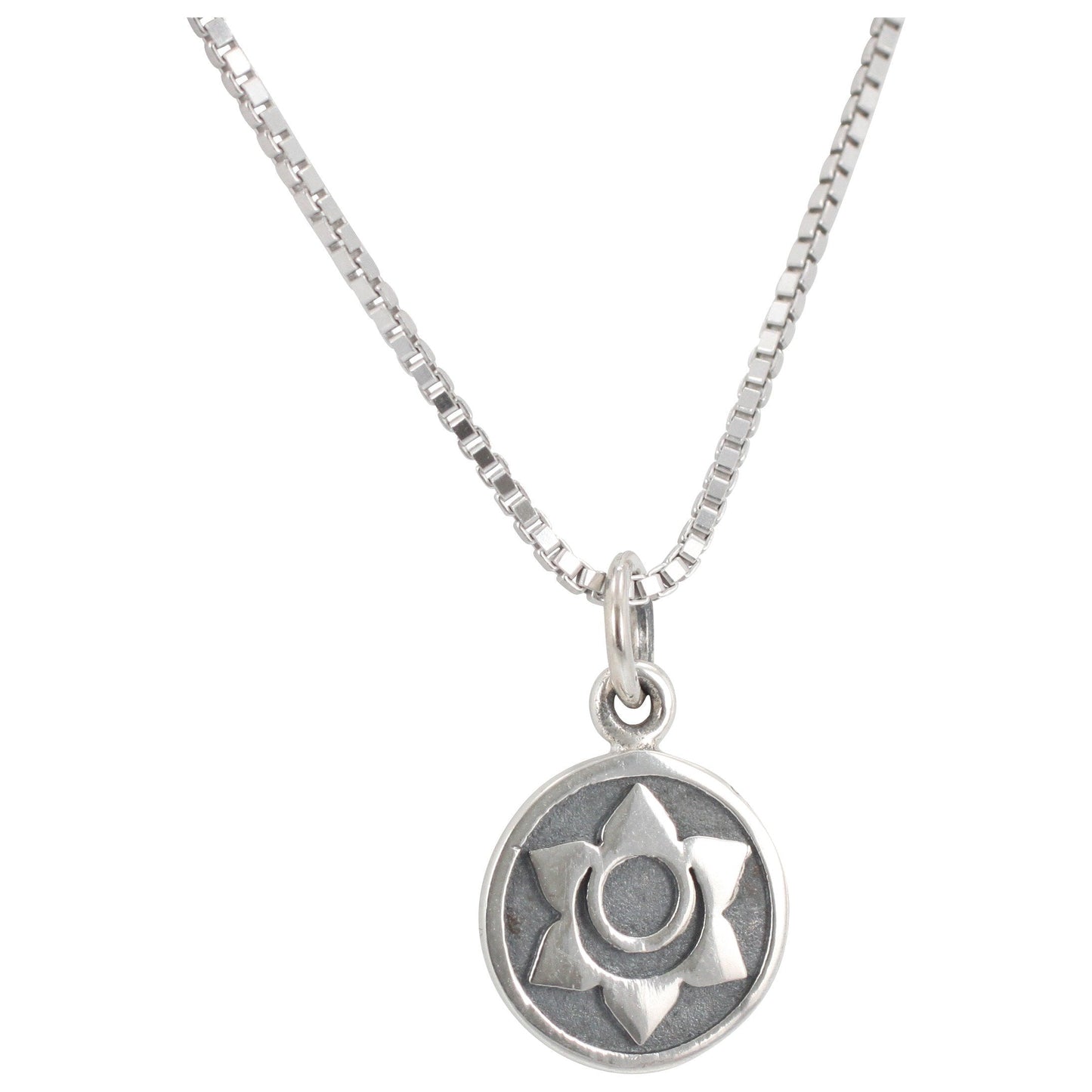 Sterling Silver Sacral Chakra Necklace, #6265-ss