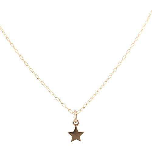 Tiny Bronze Star Necklace #6399-brz