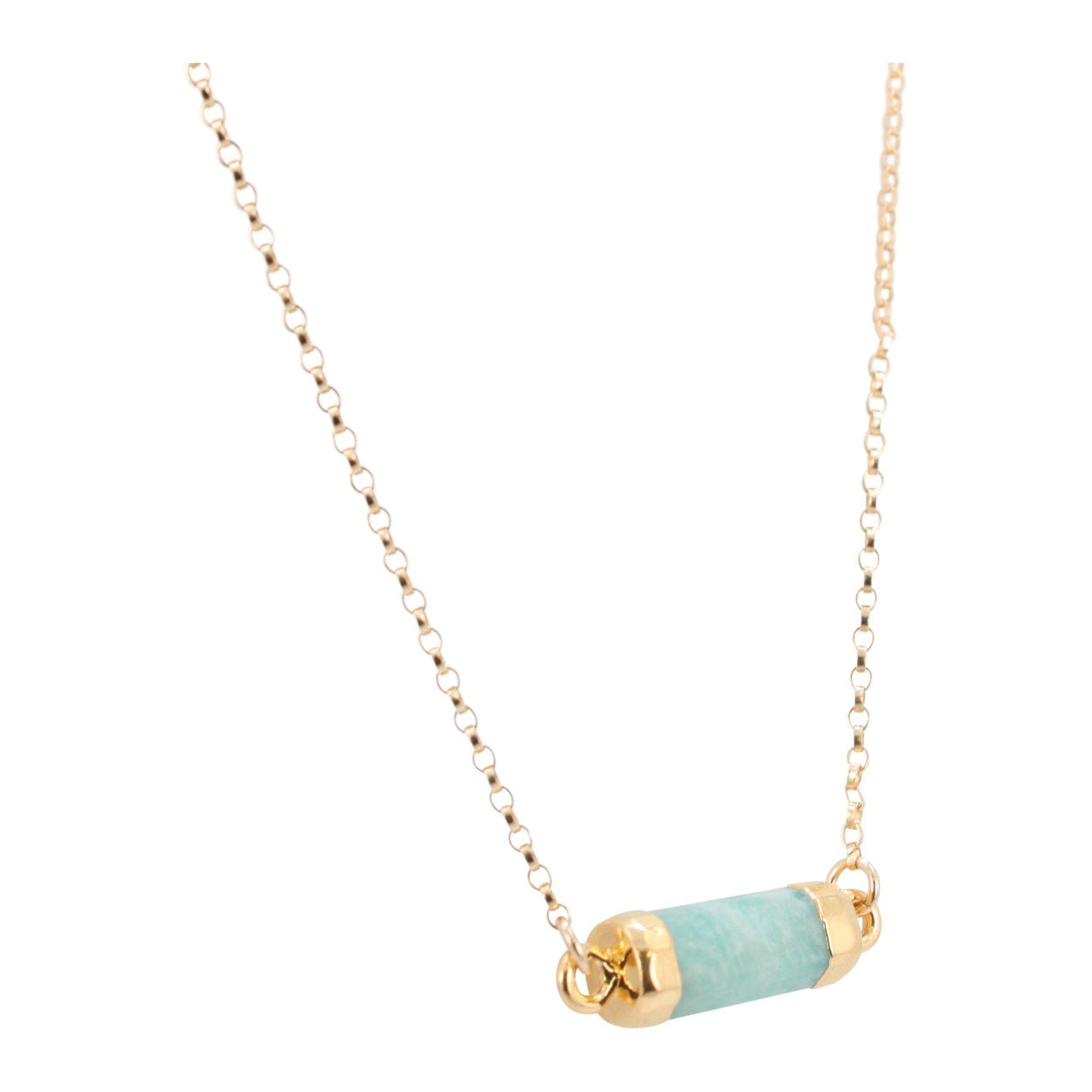 New Lower Price! Petite Gemstone Bar Necklace in Gold or Silver, #6339