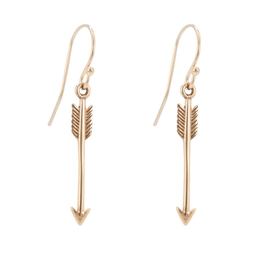 As seen on Pretty Little Liars - Arrow Earrings in Bronze, #6858-brz