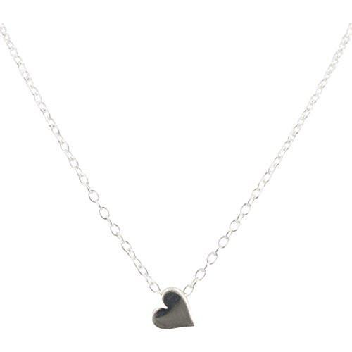 Tiny Sterling Silver Heart Necklace, #6405-ss