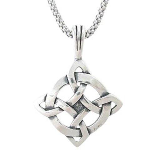 Celtic 'Luck' Knot Necklace in Sterling Silver, #8260-ss