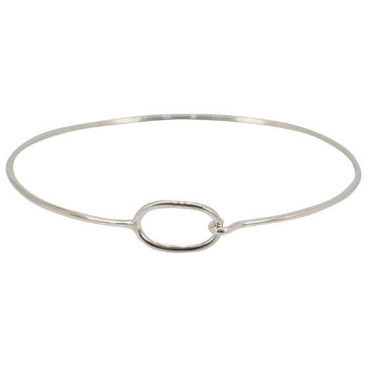 Charm Bracelet Bangle in Sterling Silver, #6175-ss