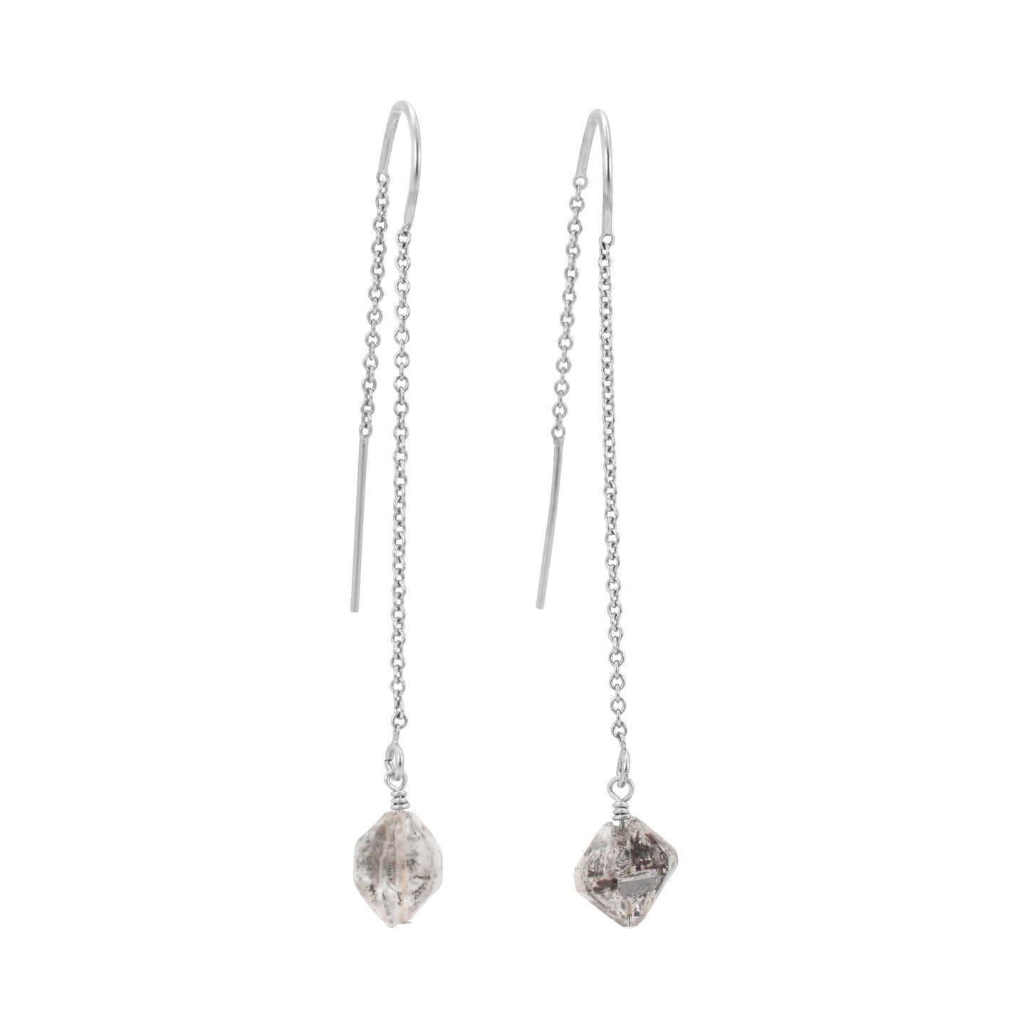 Herkimer Diamond Threader Earrings, #6301