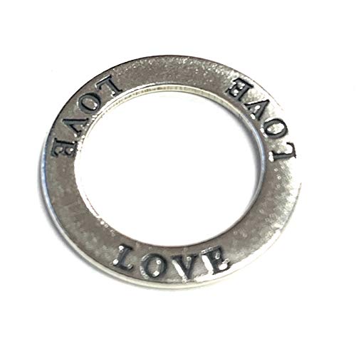 Zoe and Piper Circle Love Sterling Silver Pendant