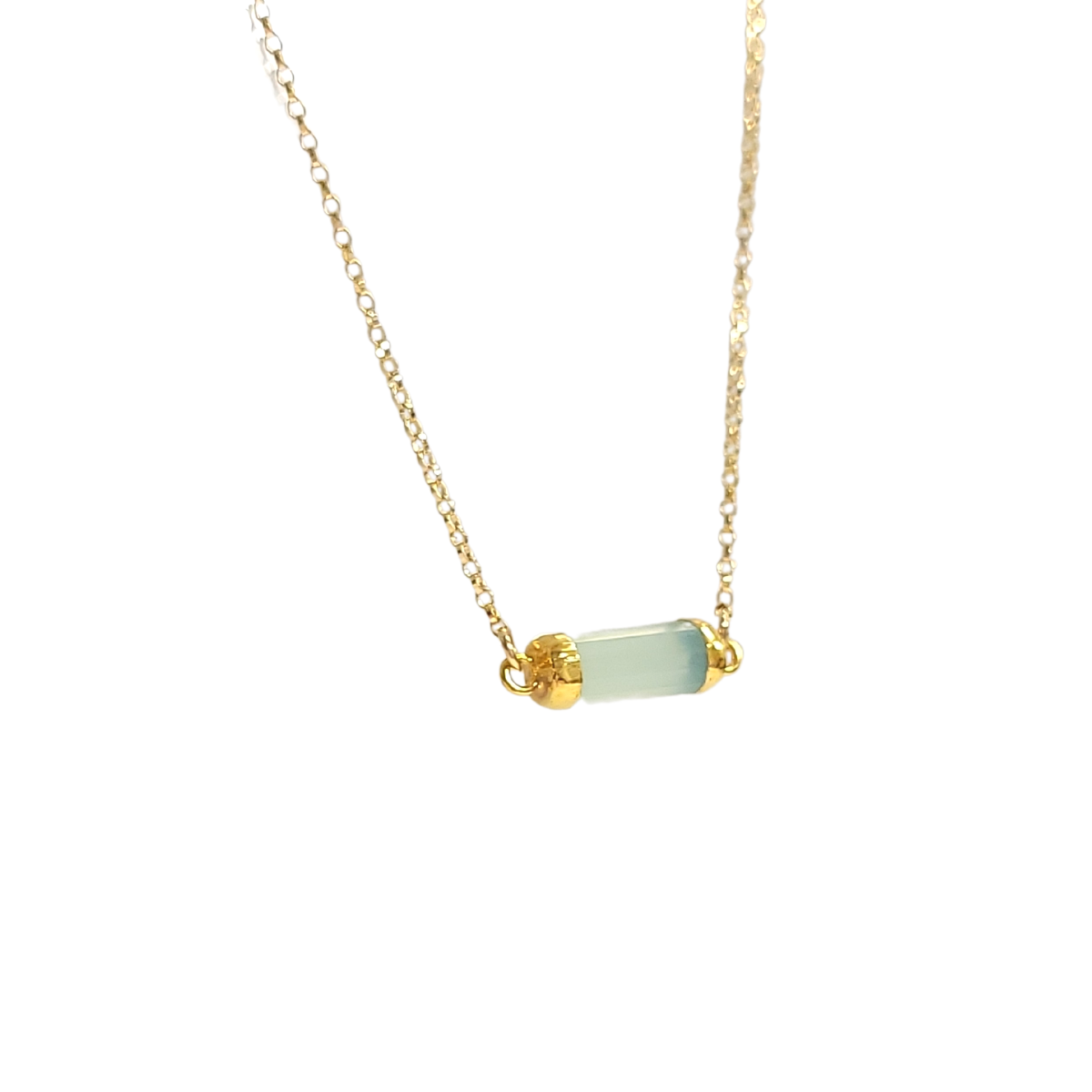 New Lower Price! Petite Gemstone Bar Necklace in Gold or Silver, #6339