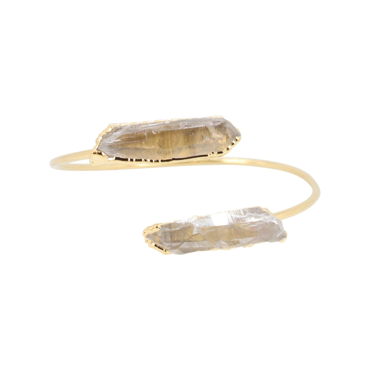 Quartz Cuff Bracelet in Gold, #6324-yg