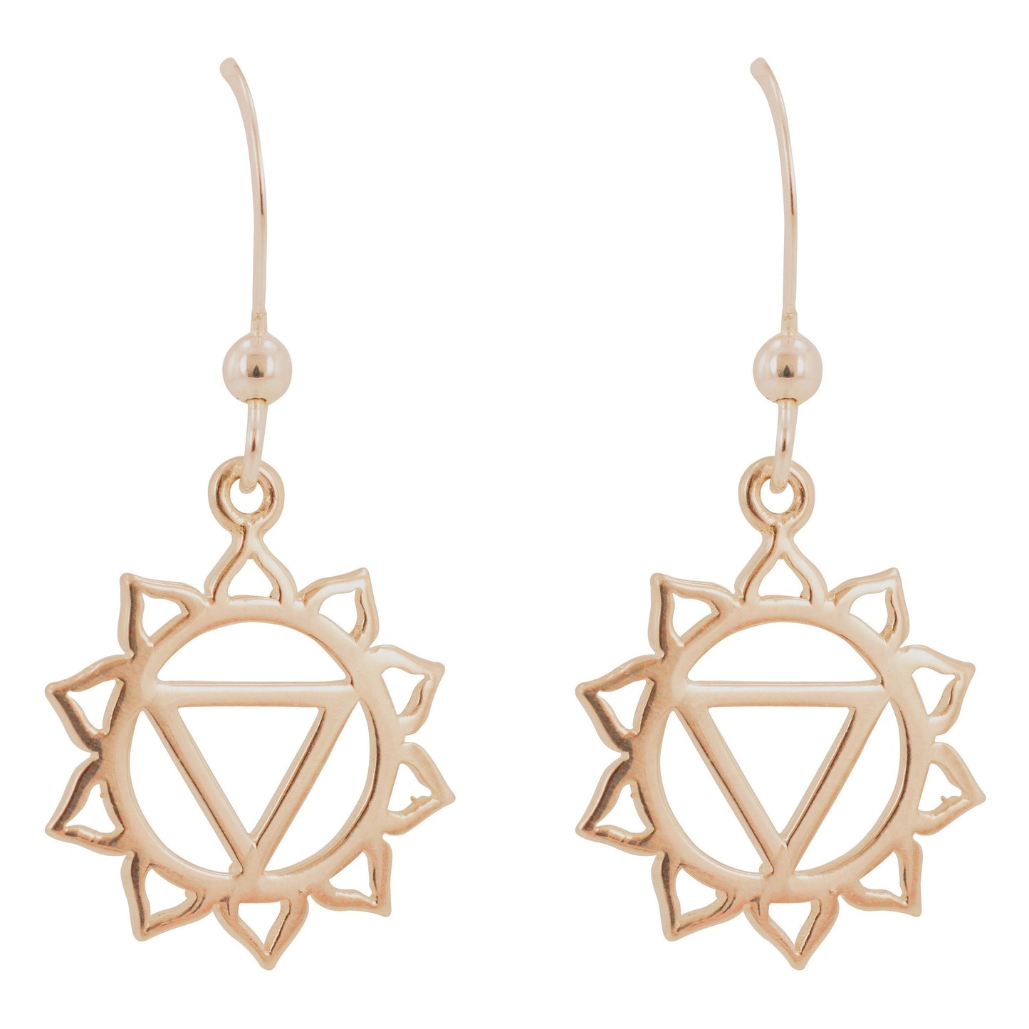 Bronze Chakra Earrings, #6289-brz