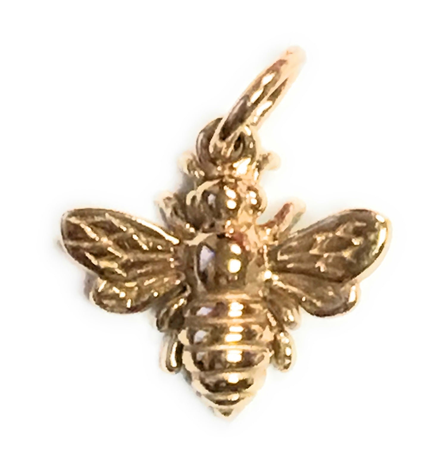 Tiny Gold Honey Bee Necklace, #6712-yg