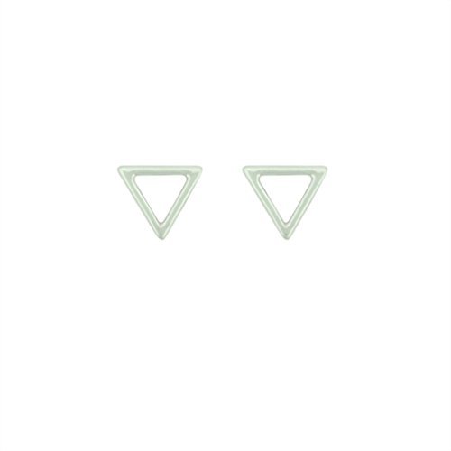 Open Triangle Design Earrings in Sterling Silver, #6770-ss