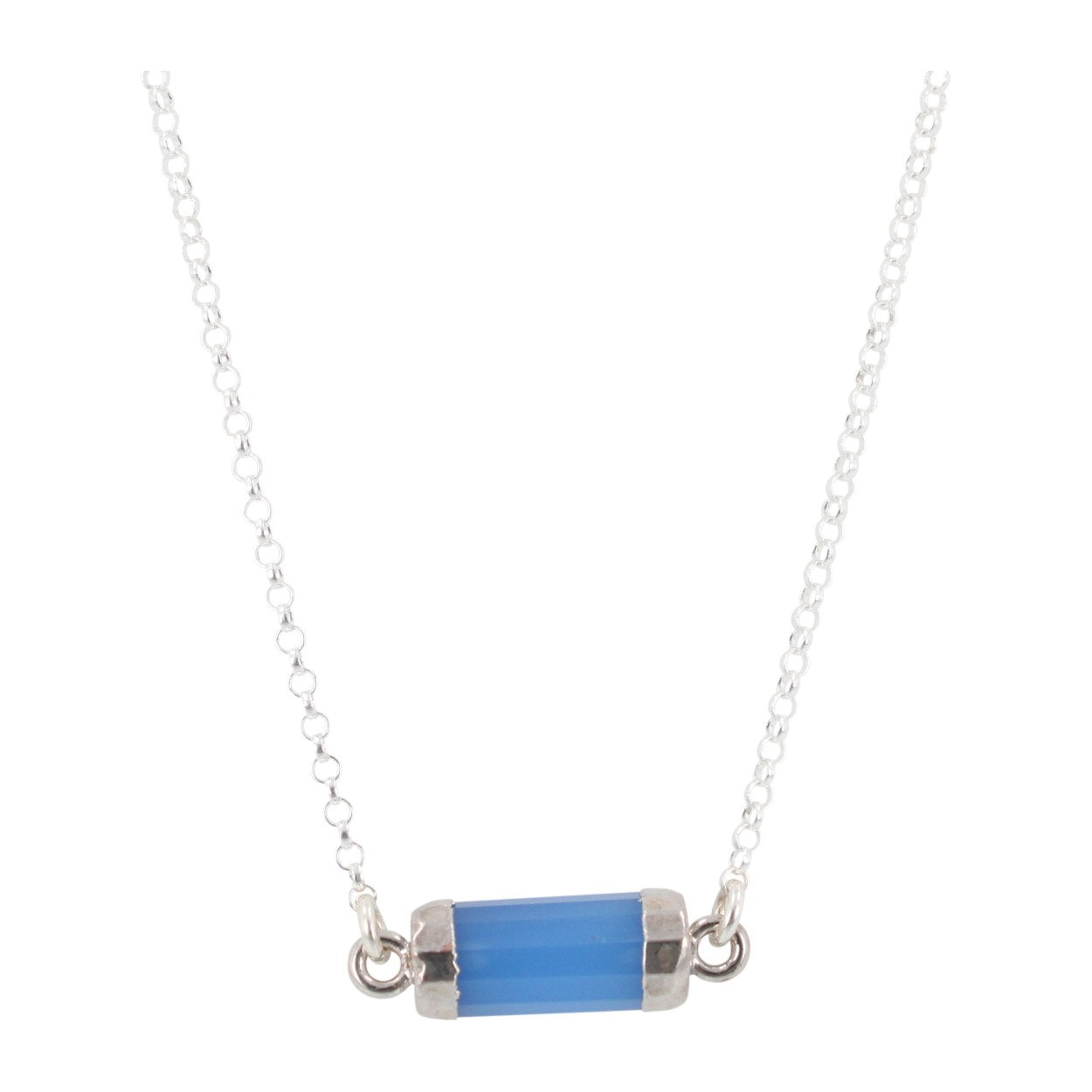 New Lower Price! Petite Gemstone Bar Necklace in Gold or Silver, #6339