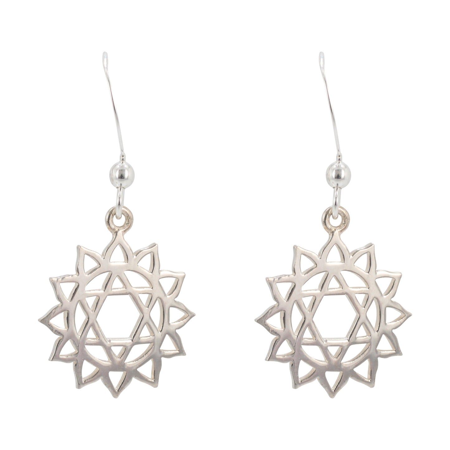 Silver Chakra Earrings, #6289-ss