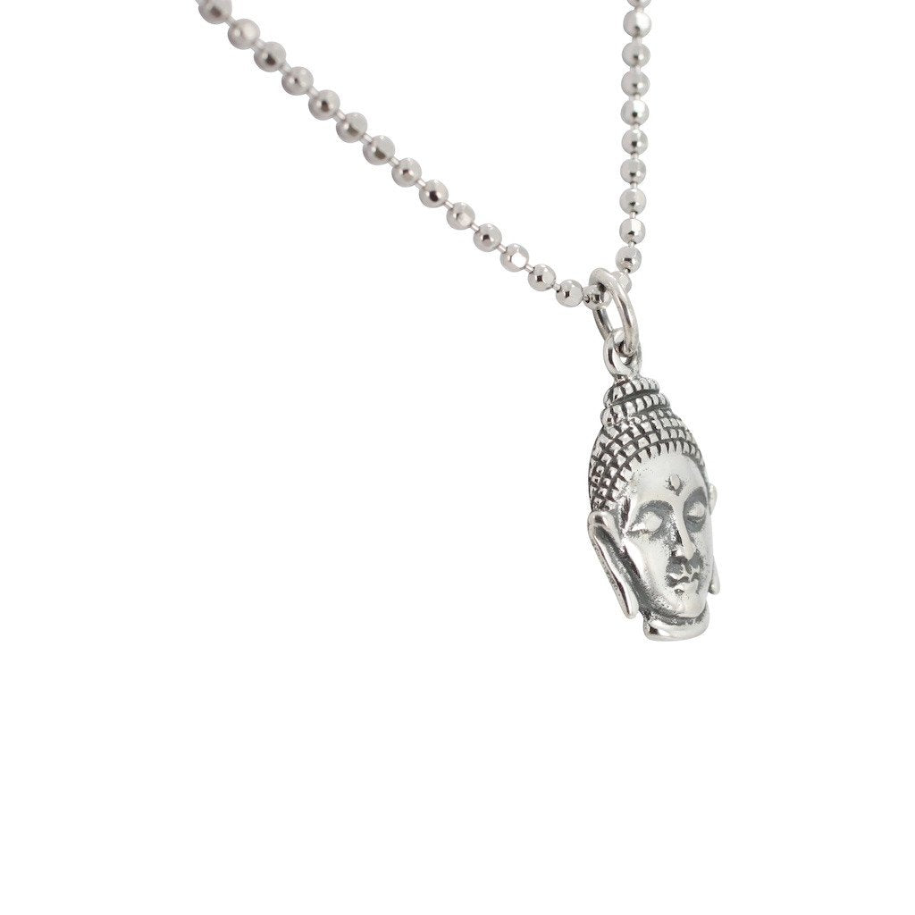 Buddha Necklace in Sterling Silver, #6778-ss