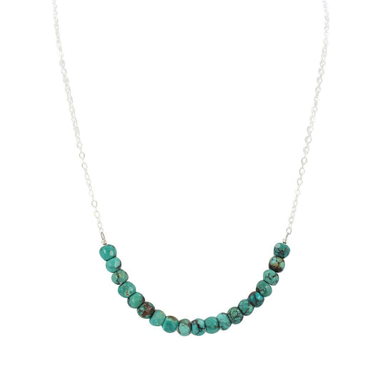 Turquoise Gemstone Necklace, #7066-ss