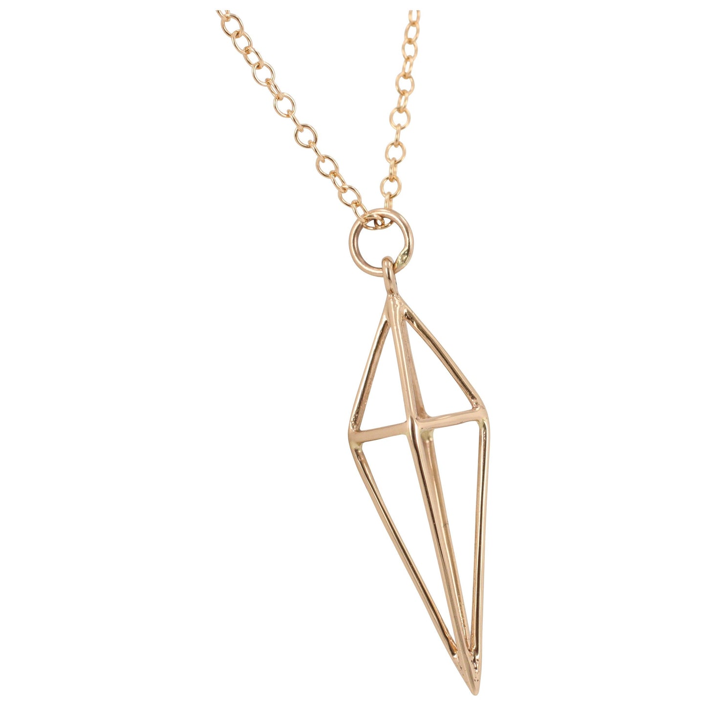 Geometric Necklace in Bronze, #6223-brz