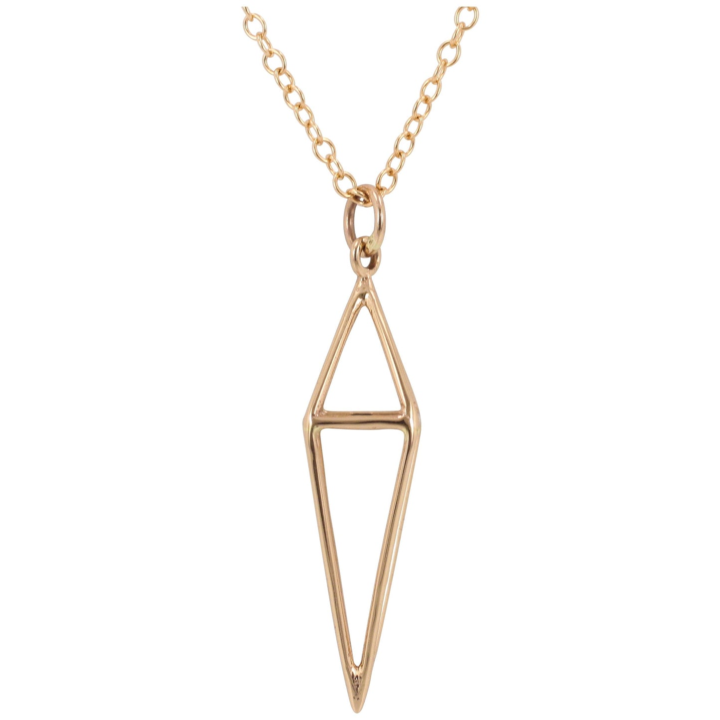 Geometric Necklace in Bronze, #6223-brz