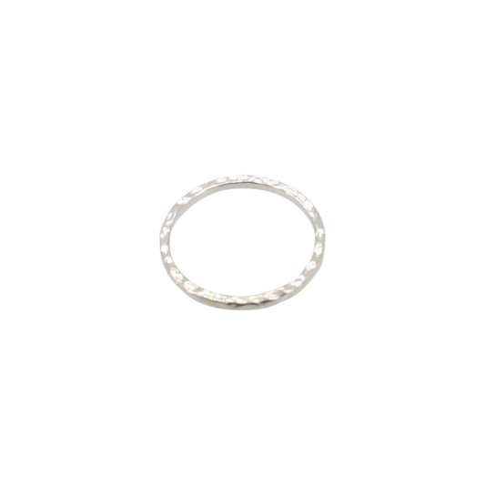 Thin Hammered Stack Ring in Sterling Silver, #6369-ss