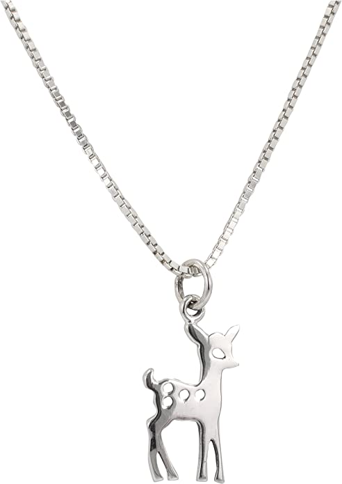 Dainty Deer Fawn Necklace in Gold or Silver, #6396