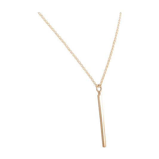 Vertical Bar Necklace in Bronze, #6416-brz