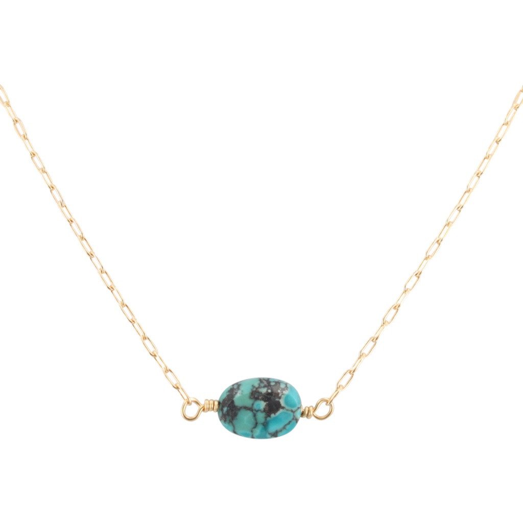 As seen on Baby Daddy & Stitchers - Turquoise Gemstone Necklace, #6530-yg