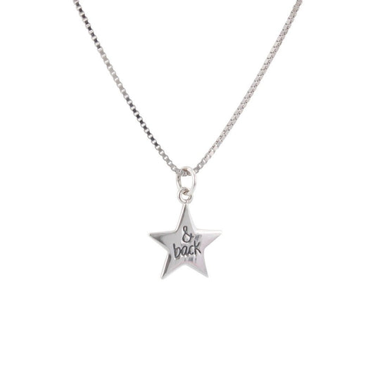 I Love You to the Moon and Back - Star Necklace, #6586-ss